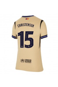 Fotbalové Dres Barcelona Andreas Christensen #15 Dámské Venkovní Oblečení 2025-26 Krátký Rukáv